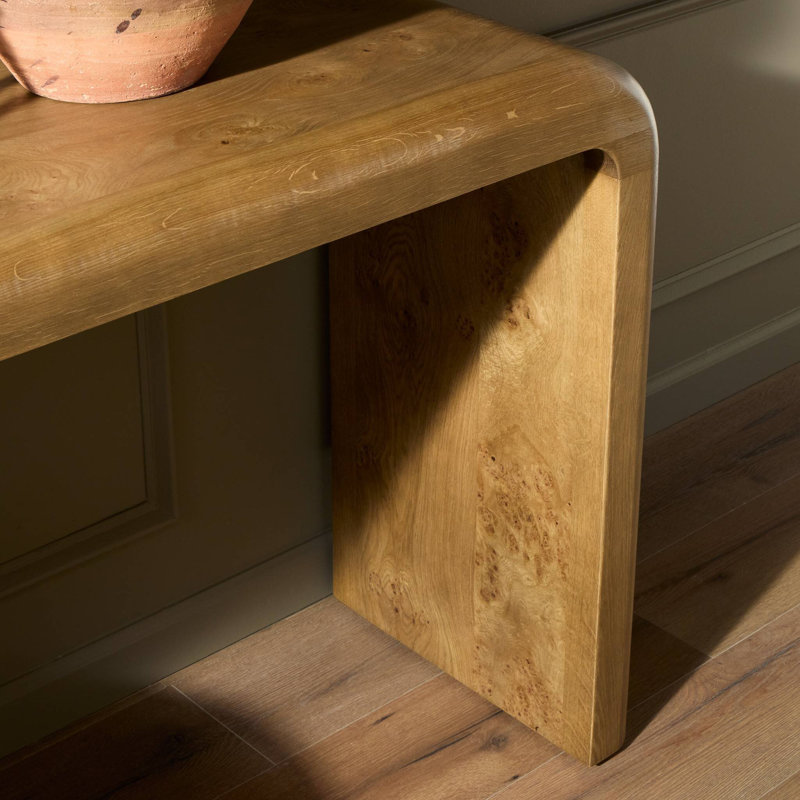 Daven Console Table-Rye Medium Burl Oak Veneer