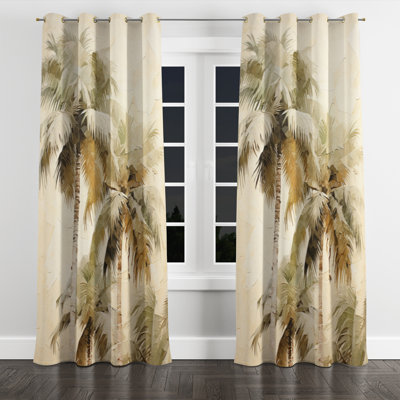 Palmier Desert Oasis IV - Rideau occultant avec œillets - 1 panneau