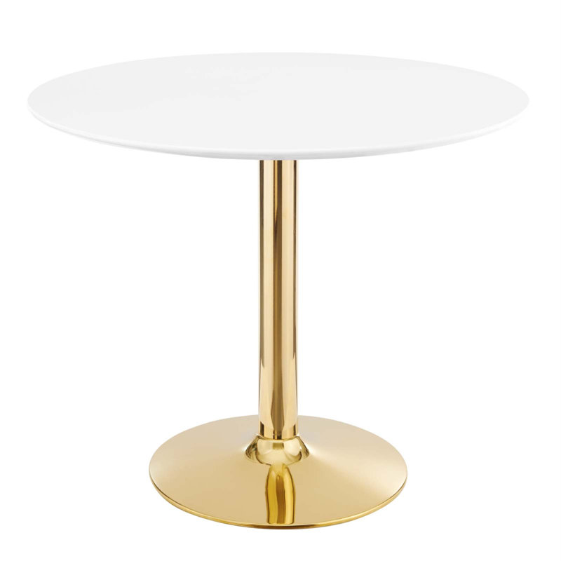 Modway Verne Dining Table, White, 35" W x 35" L
