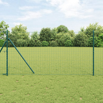 Euro Fence With 7 Posts Galvanised Steel
