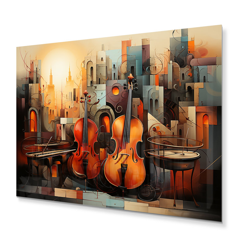Sunlit Symphony I - impression sur métal, H 12 po x l 20 po x P 1 po