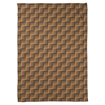 Couverture polaire à rayures classic basketweave