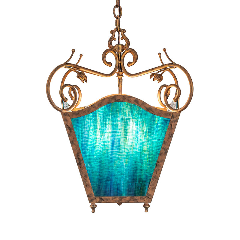 Terena 4 - Light Steel Dimmable Lantern Geometric Chandelier