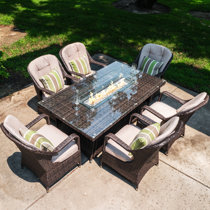 sandpointe fire pit dining table