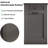 Tilt Out Laundry Hamper Cabinet, Rattan-Style Laundry Room Organization with Removable Laundry Basket, Hidden Wood Dirty Clothes Hamper with Drawer, 21.6" L x 13" W x 35.8" H, Gray-902131503