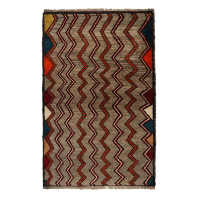 One-of-a-Kind 3' X 4'8" Hand Knotted Area Rug