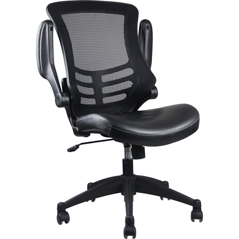 Techni Mobili Stylish Mid-Back Mesh Office Chair With Adjustable Arms