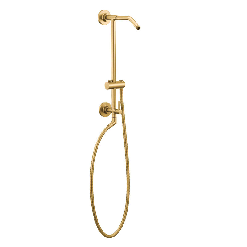 Moen Annex Rail Slide Bar Shower Pipe, Brushed Gold