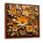 Toile avec cadre flottant brun