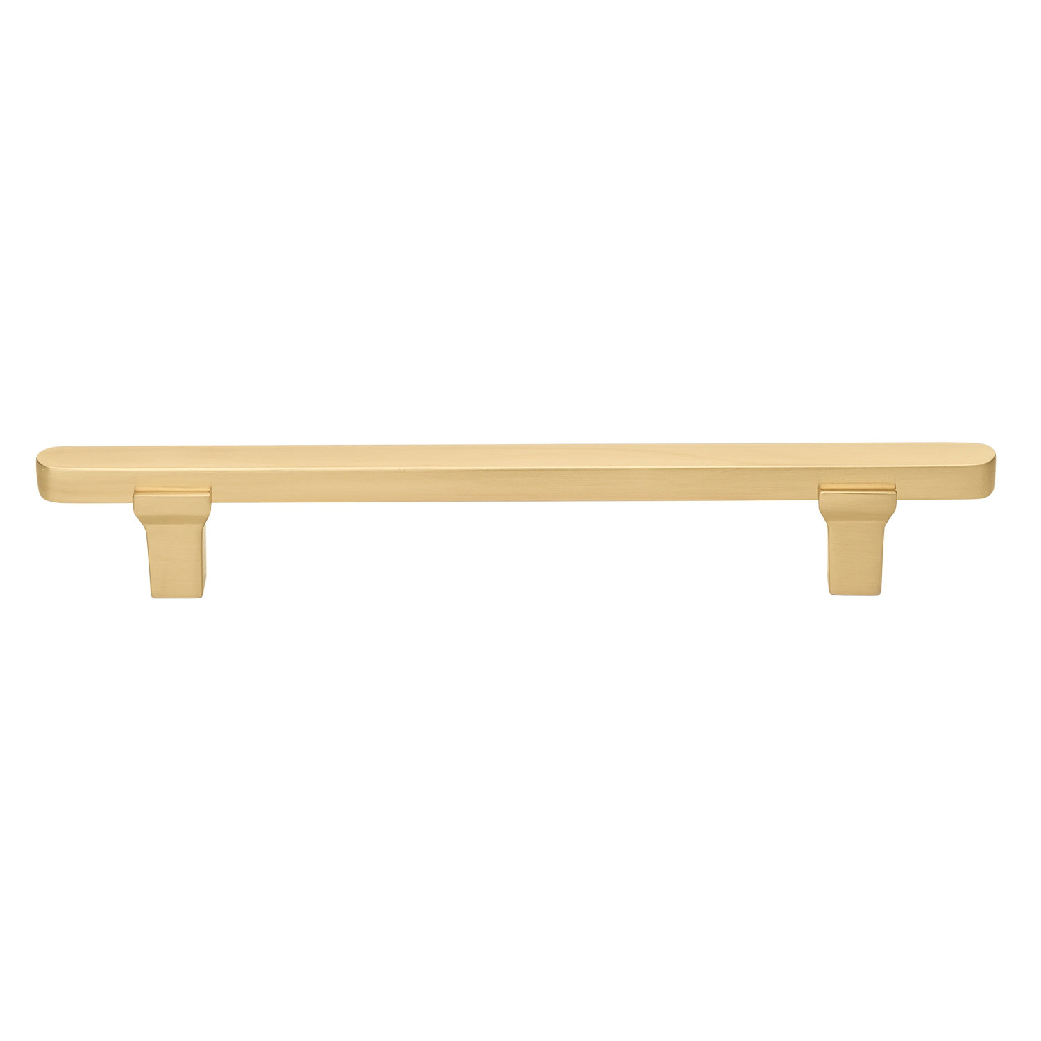 Giana 5" Solid Flat Bar Cabinet Pull, Champagne Gold
