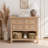 Scalloped Wicker Storage Baskets, Hand-woven Rattan Nesting Baskets with Built-in Handles, Seagrass-460371309