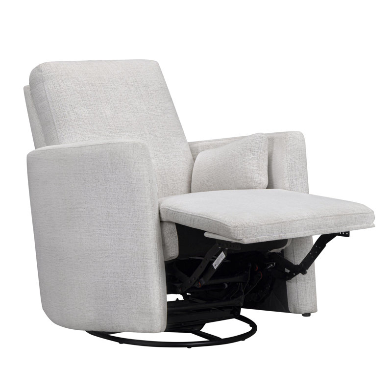 Fauteuil inclinable et oscillant manuel Coiscou, Blanc Acadia