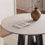 Table de salle à manger ronde en pierre frittée blanche-789499044