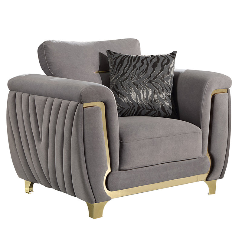 Chaise Lavern - gris, Polyuréthane gris