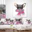 Mignon chiot avec un châle rose - coussin imprimé animal-29515961-29515964