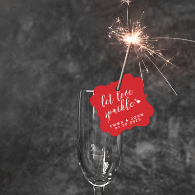 Cadre personnalisé sur mesure Let Love Sparkle