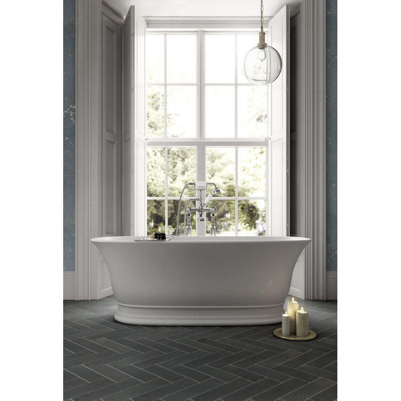 Farringdon 1555mm x 740mm Freestanding Soaking Acrylic Bathtub
