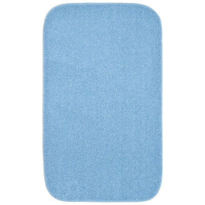 Monarrez Nylon Bath Rug with Non-Slip Backing