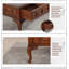 Table basse sculptée en acajou
