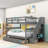 Harolene Kids Full Over Full 3 Drawers Wood Bunk Bed with Shelves-1023432904