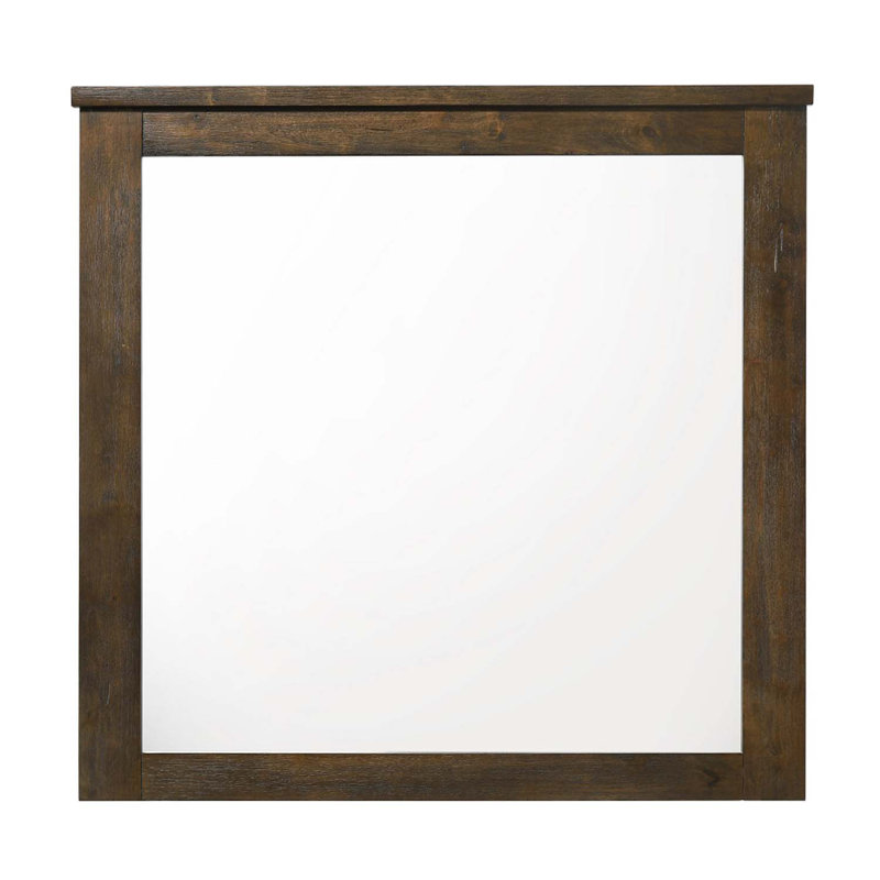 Merrilee 41"x40" Mirror, Oak Finish