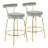 Kayson 25.5" Gold Swivel Upholstered Counter Stools-1129021422