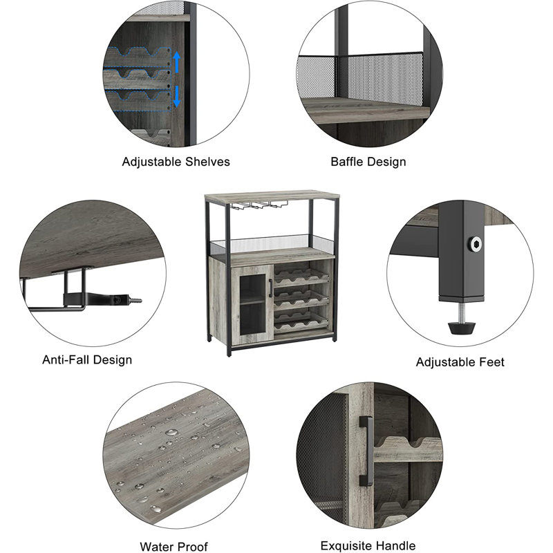 17 Stories Fahmeda 27.2'' Bar Cabinet & Reviews | Wayfair