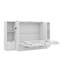Spacious Queen-Size Murphy Bed Comprising Shelving Drawers And A USB Charging Hub-631959882