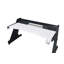 Bureau de jeu noir et blanc à 2 tiroirs