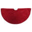 Luxueuse jupe d'arbre de Noël classique en velours rouge grenat-90374731