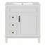 Meuble-lavabo avec lavabo en céramique, armoire avec 2 tiroirs et tablette réglable-1094874125