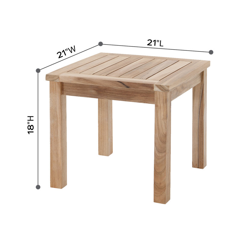 Huntington Outdoor 7 - Piece Teak Conversation Set, White Sunbrella®