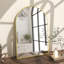 Lilaram Arched Metal Framed Wall Mirror Bathroom Mirror-965541300-965541303