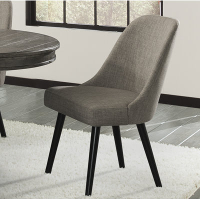 Chaise rembourrée Harpersfield Foundry Mid-Century, étain brossé