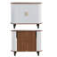 Armoire 39 "avec 6 porte-bouteilles et 3 porte-verres, armoire à café avec tiroir de rangement-806790451