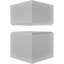 Colonne carrée classique en PVC lisse non effilée Craftsman, base standard et base standard-118304123-118304136