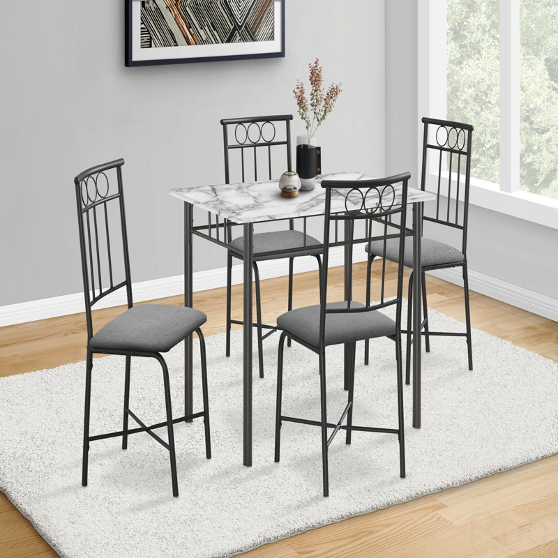 Ensemble de table de salle à manger, 5 pièces, petit, 40 po rectangulaire