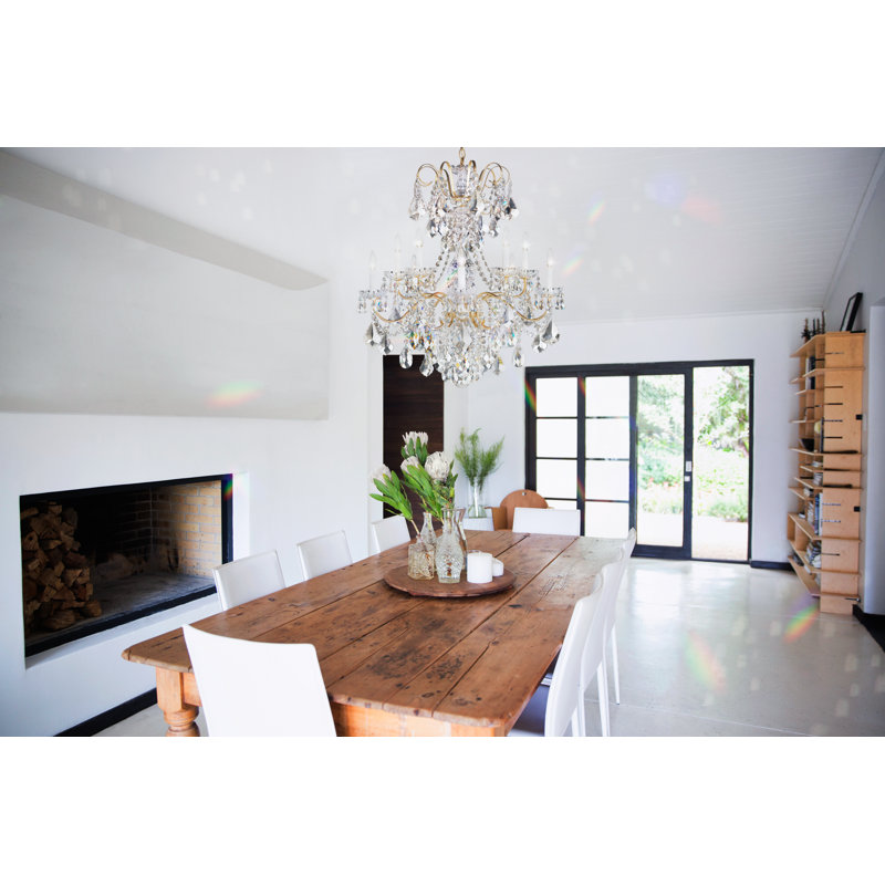New Orleans 10 - Light Chandelier, Black Pearl, Clear Heritage