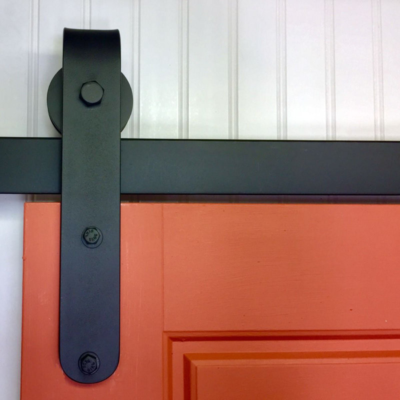 Round End Rolling Standard Single Track Barn Door Hardware Kit