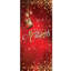 Bannière de porte de Noël ornements rouges et dorés 36 po x 80 po