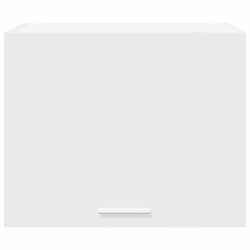 Vidaxl Hanging Cabinet Riga Black Oak And White 40 X 31 X 40 Cm, 40cm H x 50cm W x 31cm D, White