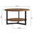Caeron Round Coffee Table with 2-Tier Storage-393978939