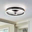 15.75" Low Profile Modern Style LED Ceiling Fan Light, APP+Remote Control, 6-Speed Fan, All Seasons-109247533-93722321-93722319