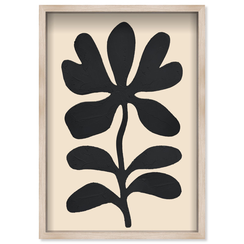 Oliver Gal Under Dark Skies II Abstract - Luxury Shadowbox Framed Wall Art, 47" H x 32" W, Cream