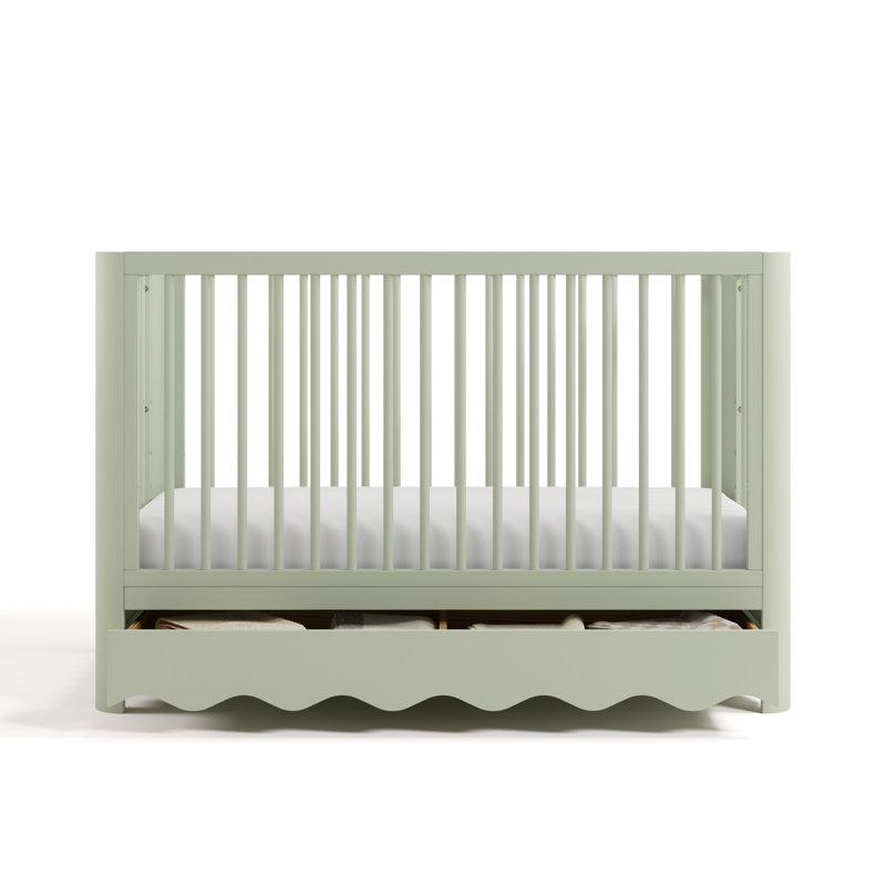 Casablanca 5-In-1 Convertible Crib With Mattress, Sage