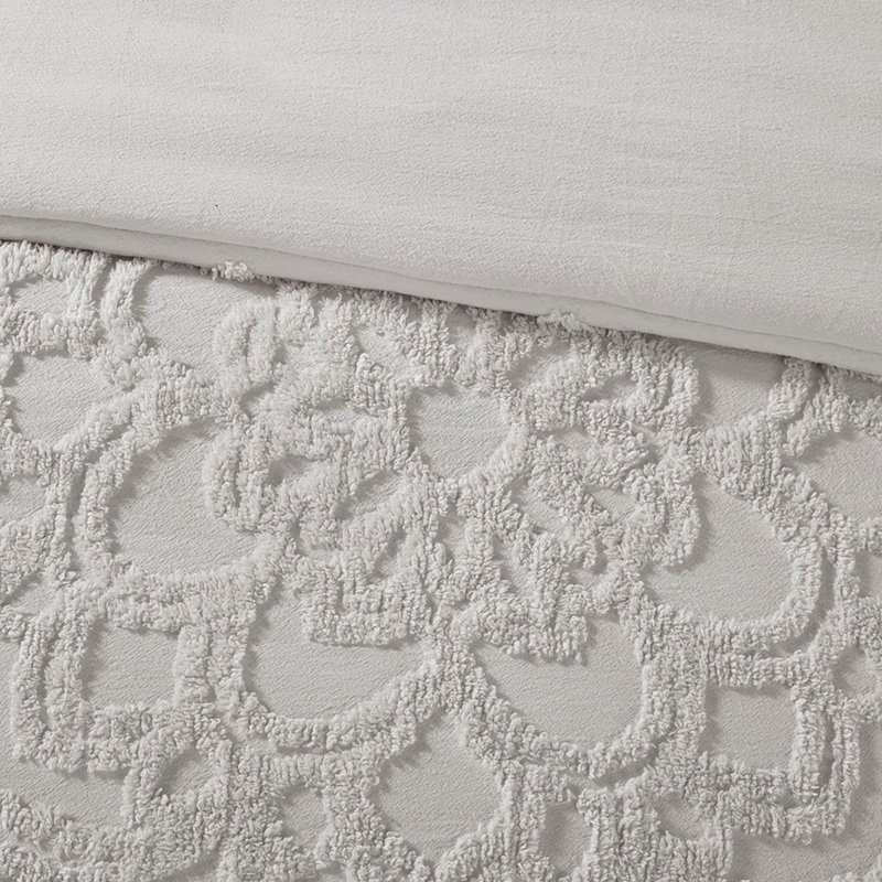 Ensemble de literie confortable en coton, médaillon touffeté en chenille, décoration boho chic