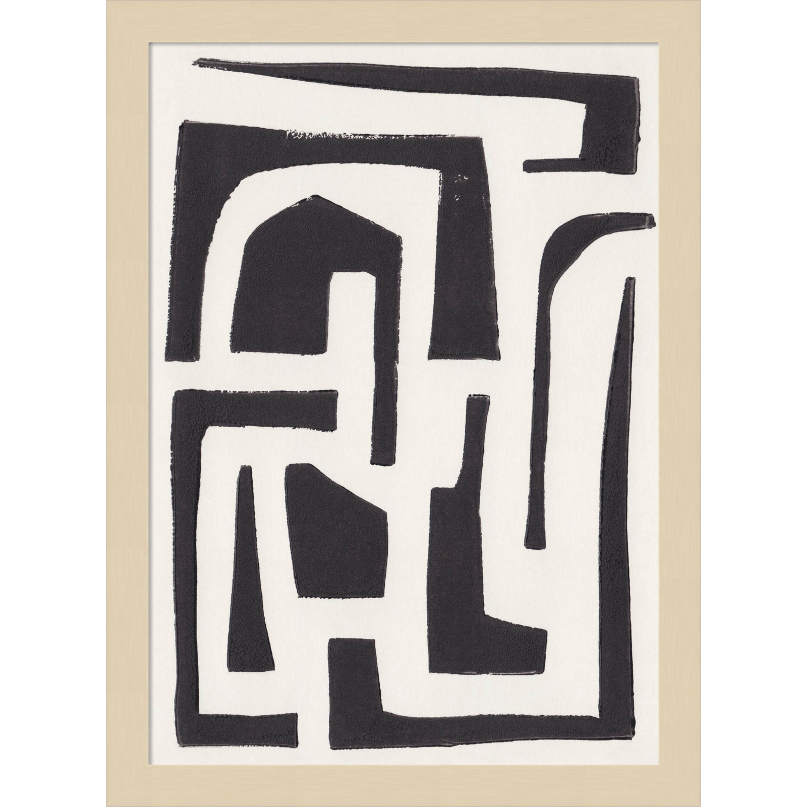 Neighborhood Print by Alisa Galitsyna, Brown, 17" H x 13" W x 1" D