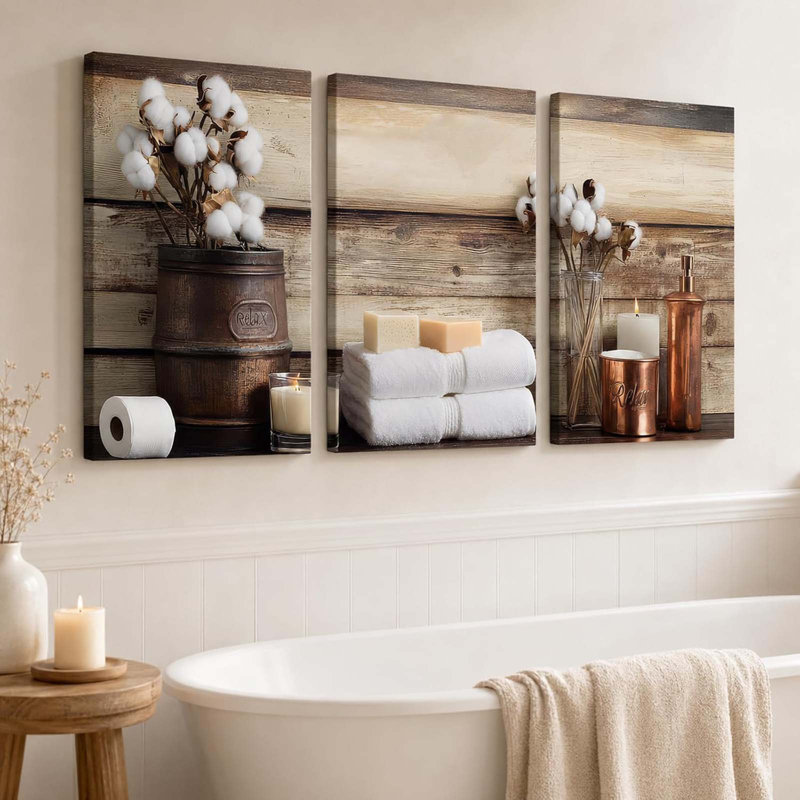 3 Piece Wrapped Canvas Wall Art