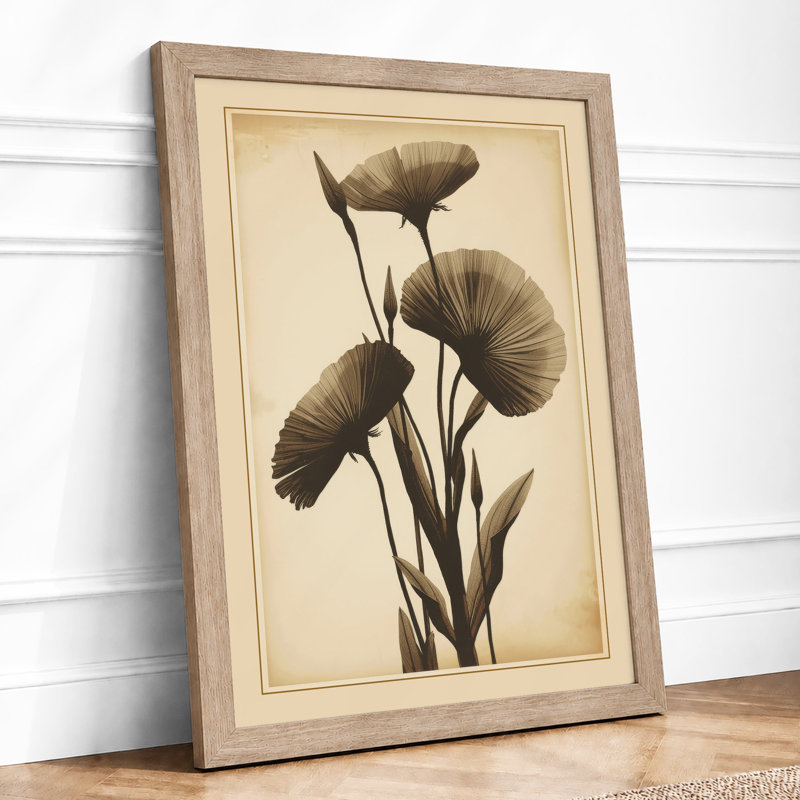 Seedheads in Antiquity Botanical - Framed Print, A3 - 42.0 x 29.7 cm, Oak