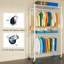 Porte-armoire autoportant à double tringle et crochet, réglable à 3 niveaux, capacité de charge de 450 lb-128923795